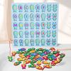 Magnetic Wooden Montessori Multifunctional Matching Board Digital Alphabet Cognition Puzzle Preschool Learning Educational Toys