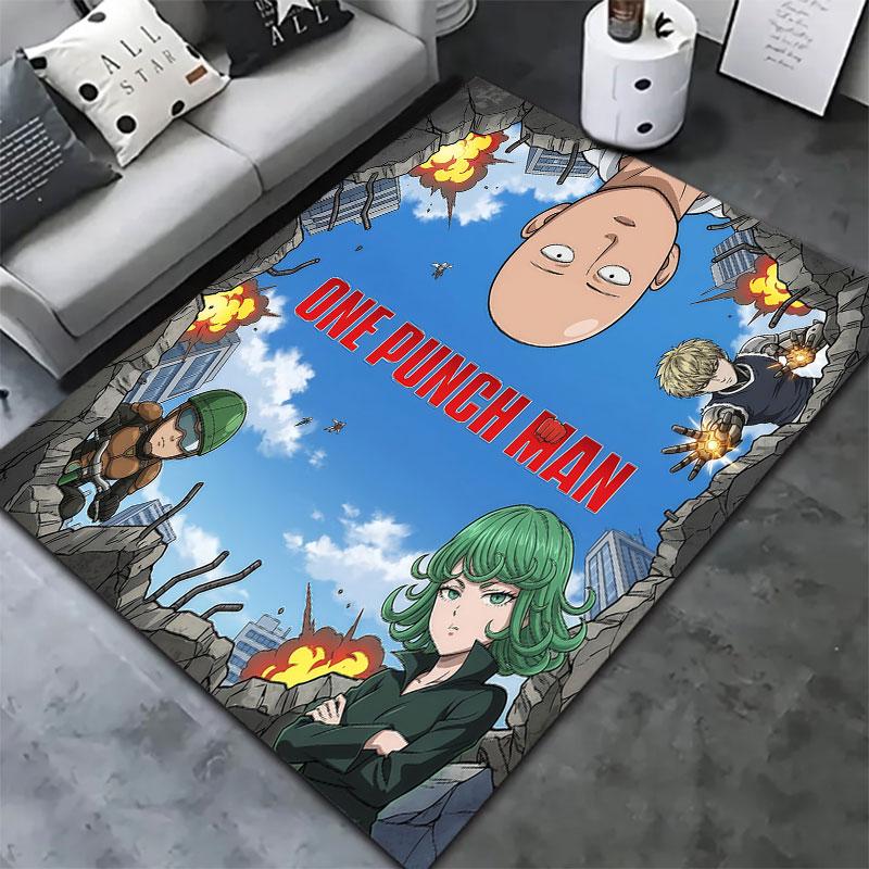Onepunch Man Carpet Rug For Living Room Bedroom Home Sofa Decoration Kids Play Nonslip Floor Mat