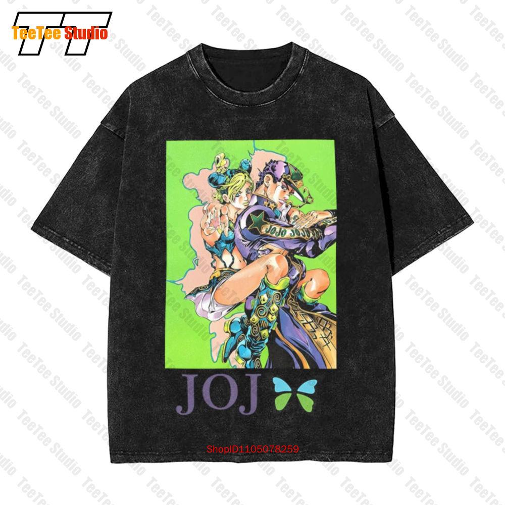 Jolyne Cujoh And Jotaro Kujo JojoS Bizarre Adventure Vintage Oversized TShirt UNOB S