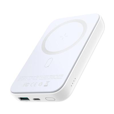 Mini Powerbank 10000mAh Magnetisch mit QC PD USB USBC Ladegerät Weiß