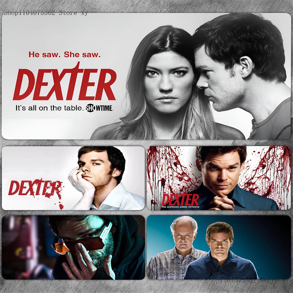 Dexter TV Series Mousepad Large Keyboard Desk Mat Gaming Mouse Pad LockEdge Non-slip Mat