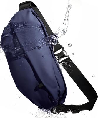 Rainproof and Shoulder Bag with Large and Waterproof Zipper for International Travel and Commuting 12cm 17cm Pickpocket-proof Men's Capacity,