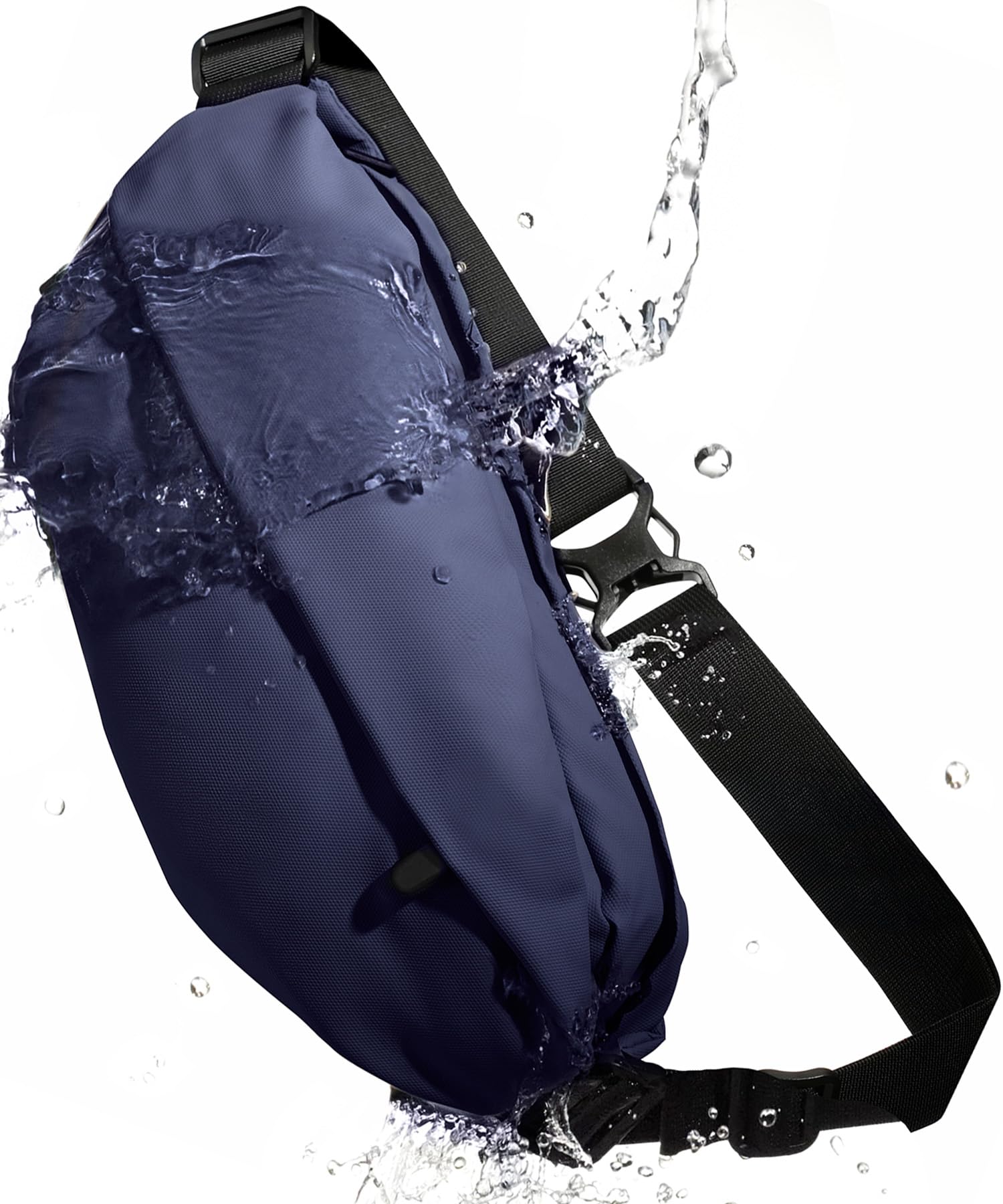 

Водонепроницаемая наплечная сумка с большой и водонепроницаемой молнией для международных путешествий и поездок на работу 12см 17см вместимость, защищенная от карманников, мужская,