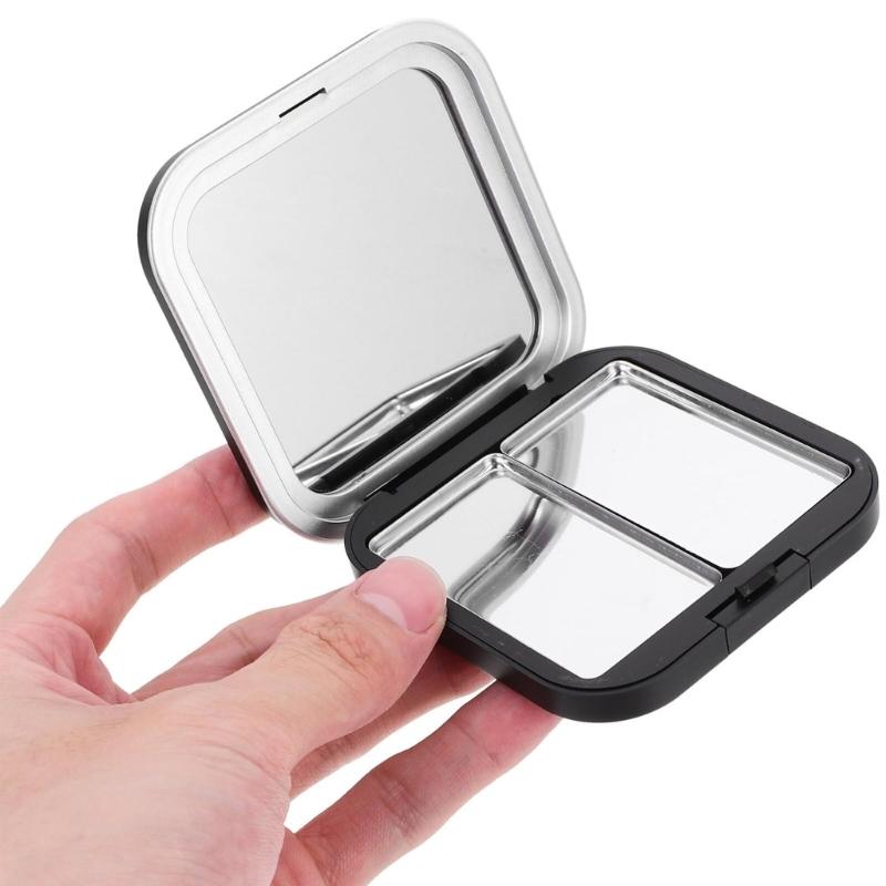 Magnetic Shut Cosmetic Storage Boxes Makeup Holder Matte Finish Empty Eyeshadow Palette For Purse Or Travel