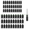652F 60Pieces Quick Fix Tire Repair Rubber Plugs and Screwdriver Tool for Motorcycles