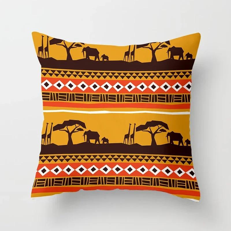 40/45/50/60cm Africa Life Collection Afrikanische Frau Kissenbezug Sofa Auto Dekorative Kissenhülle für Heimdekor Kissenbezug