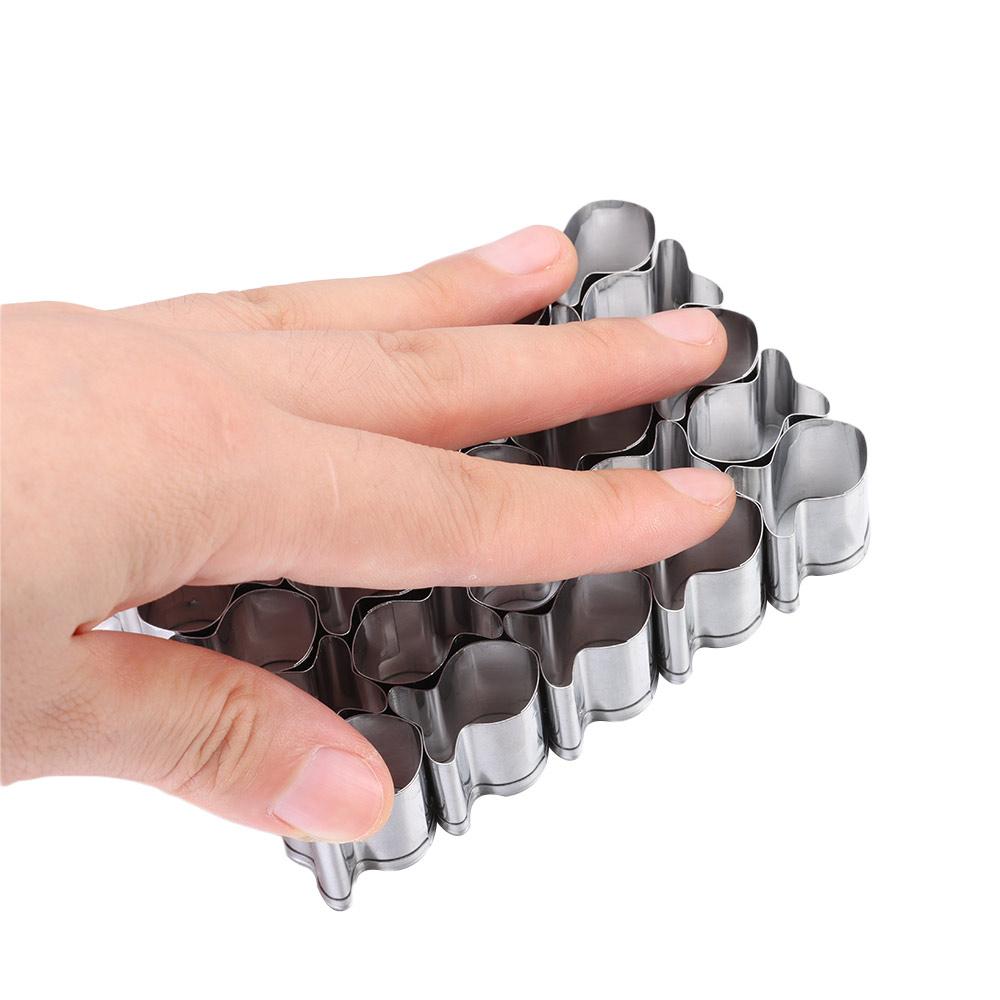 Stainless Steels 25 Cavity Fish Cookie Cutter Cookie Cutters Mould  For DIY Fish Shaped Foods