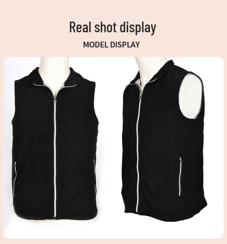 Elektrická vyhřívaná vesta, hřejivá fleece odolná proti chladu s možností nabíjení