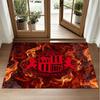 Sunderland Football Design Crystal Velvet Rug Soft Decorative Mat for Bedroom Entrance