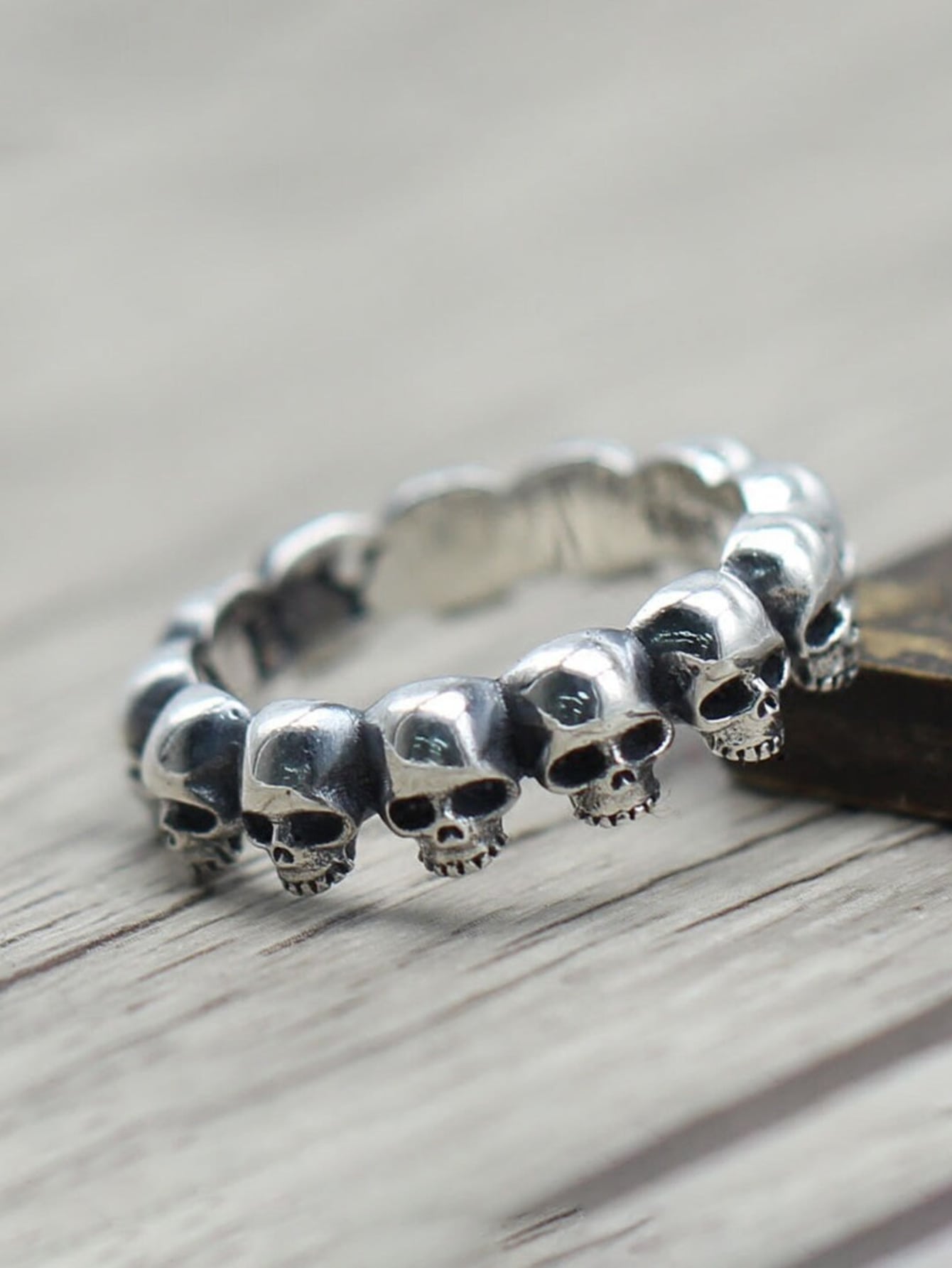 

1 шт. кольцо в ретро-стиле для женщин для вечеринки на Хэллоуин, украшение, подарок на День Хэллоуина 12 серебряный