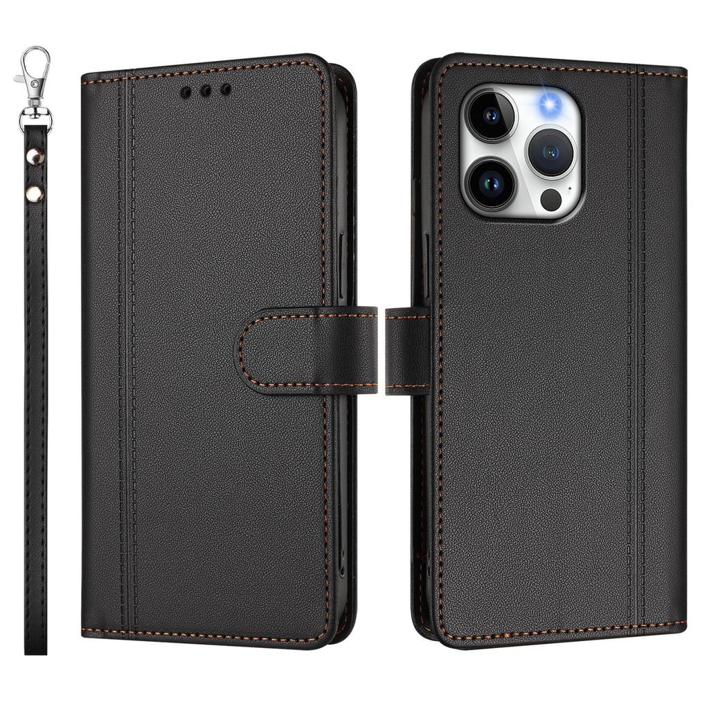Leather Wallet Flip Case For Nokia C01 Plus C30 C10 C20 C300 C02 C32 C12 X30 X20 X10 G21 G11 G20 G10 G400 G42 G22 PU with 9 Card Slots and Wrist Strap