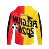 Men's Casual Raglan Sleeve Hooded Long Sleeve Sun Protection Jacket Lightweight Zip Up Soccer Graphic Print Outdoor Windbreaker