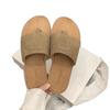 Fashion Vintage Casual Flip-Flops Women's Outer Wear 2025 Summer New Leather Soft Bottom Flat Roman Sandals