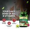 Vlado's Himalayan Organics Plant Based Vitamin B12 2.2mcg Capsules With B Complex & Moringa 60 Veg For Energy Support