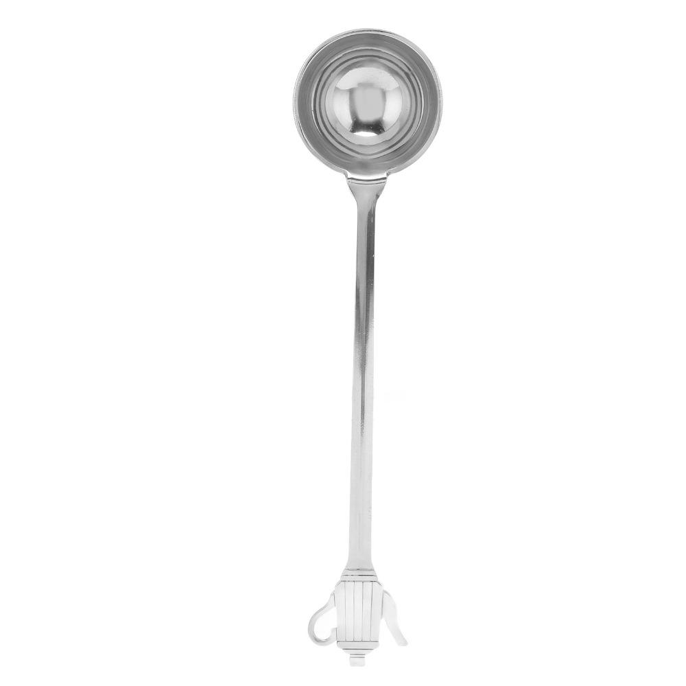 Stainless Steel Coffee Scoop Long Handle Silver Long Handle Coffee Scoop High Polish Coffee Measuring Spoon Coffee Making