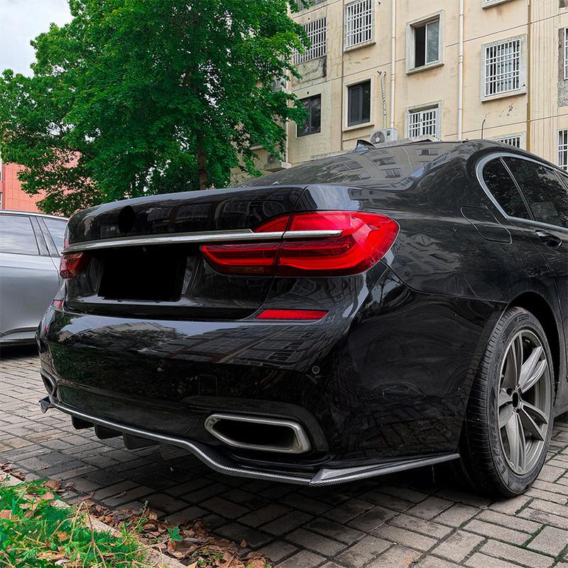 For 2015-2018 BMW G11 G12 M Sport Rear Bumper Diffuser Lip Spoiler Splitters Cover Guard Apron Protector Kit Accessories