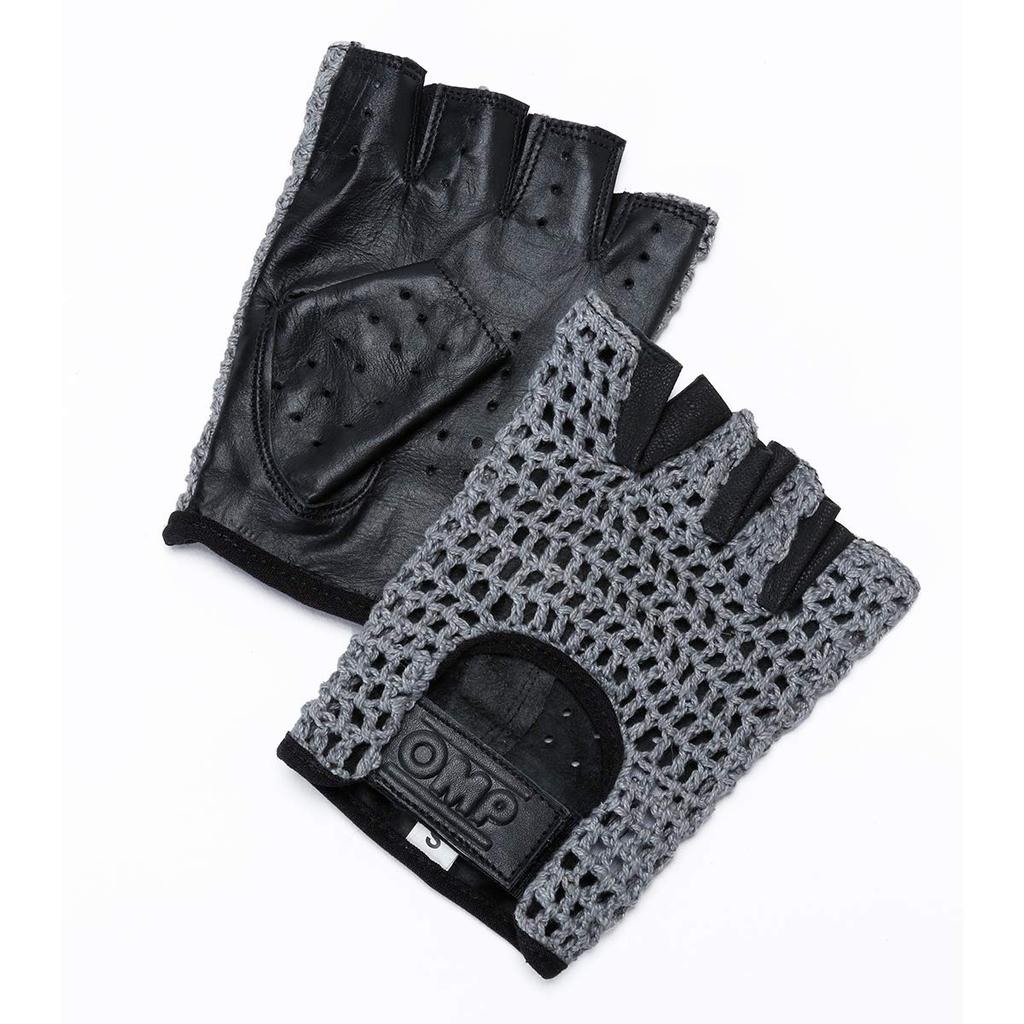 OMP Racing Tazio Driving Size Gloves, L, Black/Gray