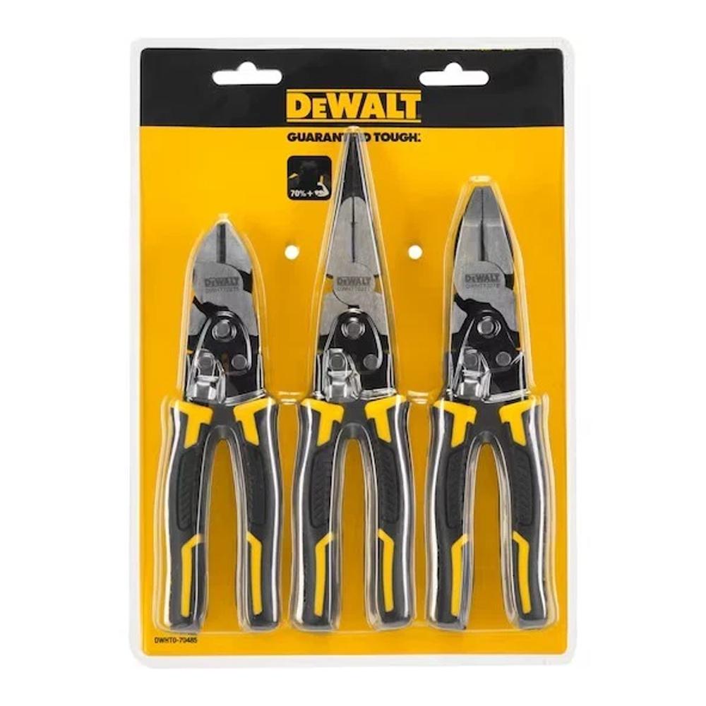 Σετ Πένσες Διπλής Δράσης Dewalt (Συσκευασία των 3)