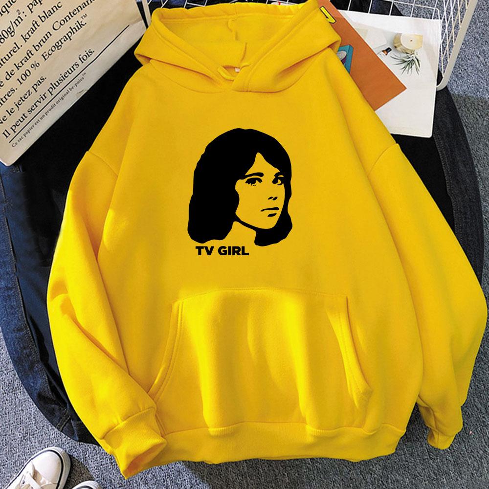TV Girl Heavy Mental Streetwear Hoodies Winter Fleece Comfortable Hooded Sweatshirts Long Sleeve Sudaderas Harajuku Casual Hoody