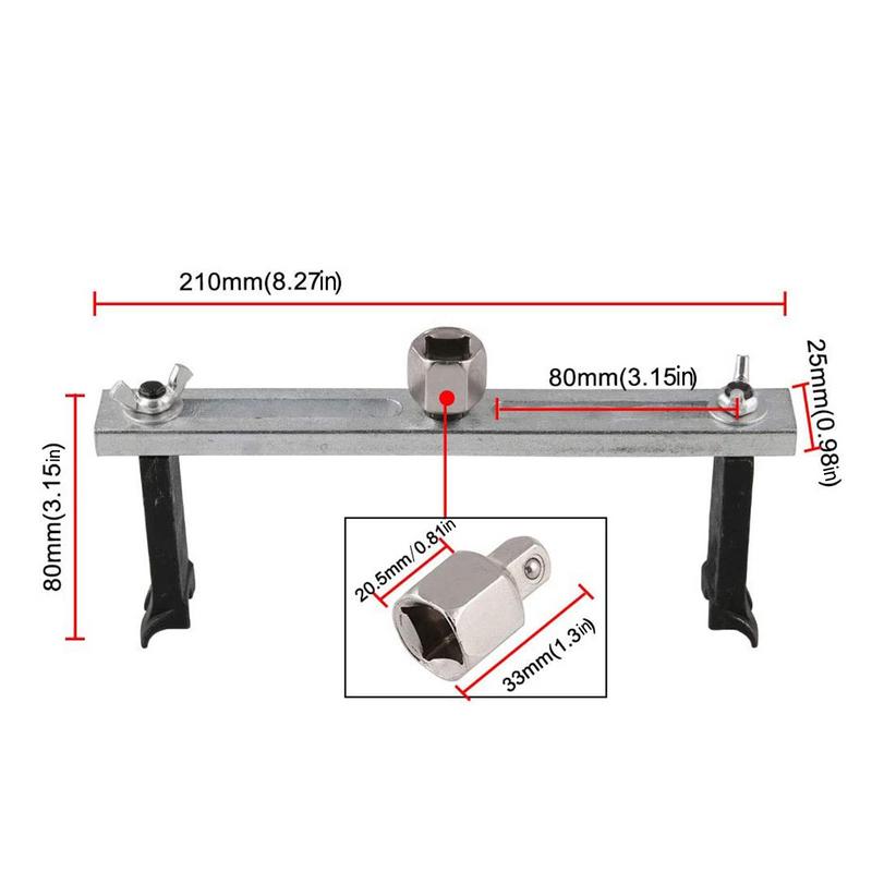 Oil Pump Removal Spanner Professional 3/8in To 1/2in Oil Pump Remover Tank Lid Cover Removal Spanner Car Accessories For Car