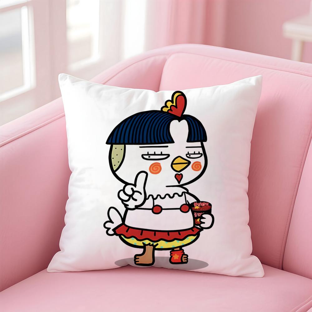 Brand S-Samyang Buldak RamenS Cushion Cover Comfortable Reversible Pillow Cover Ideal for Car Sofa Bedroom & Beyond