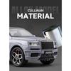 1/20 Scale Rolls Royce Cullinan Trailer RV Camping Van Diecast Model Alloy Metal Car Sound & Light Pull Back Home Display Ornament Boy