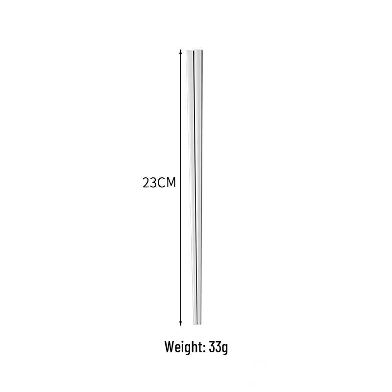 Ruhan 304 Stainless Steel Square Chopsticks