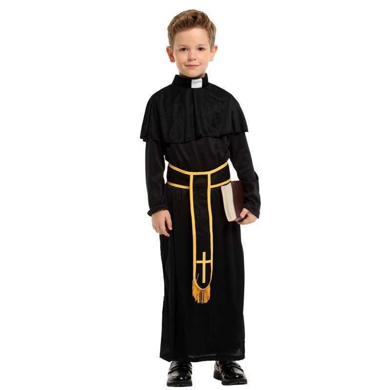 Halloween Masquerade Children's Godfather Costume, Cosplay Costume Shepherd
