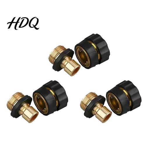 Quick Connect Garden Hose Connector Fittings Release 3/4 Inch Leakproof Water Adapter Universal Fittings for Irrigation Adapter
