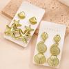 Set da 3 paia in acrilico stile spiaggia con conchiglie e stelle marine, orecchini multipli per donna, orecchini a card, versatili per l'uso quotidiano