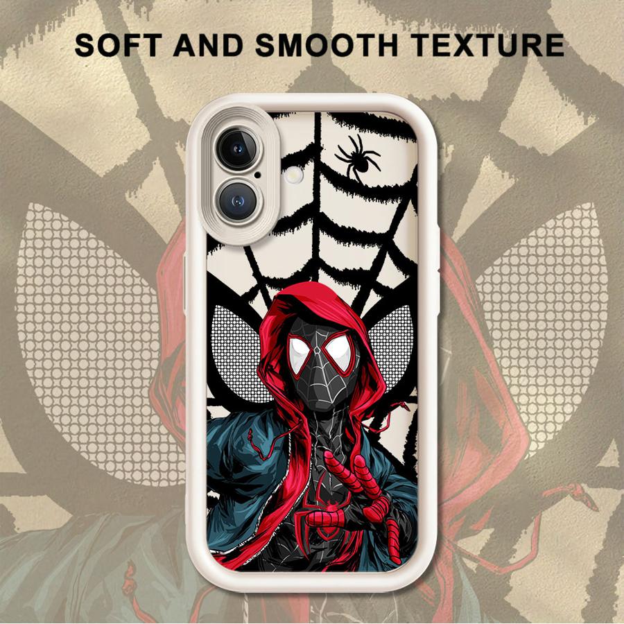 Marvel Spiderman Mykt Skall Telefondeksel for iPhone 13 12 11 Pro Max XR XS Max 15 16 14 Plus 17 Air 16e