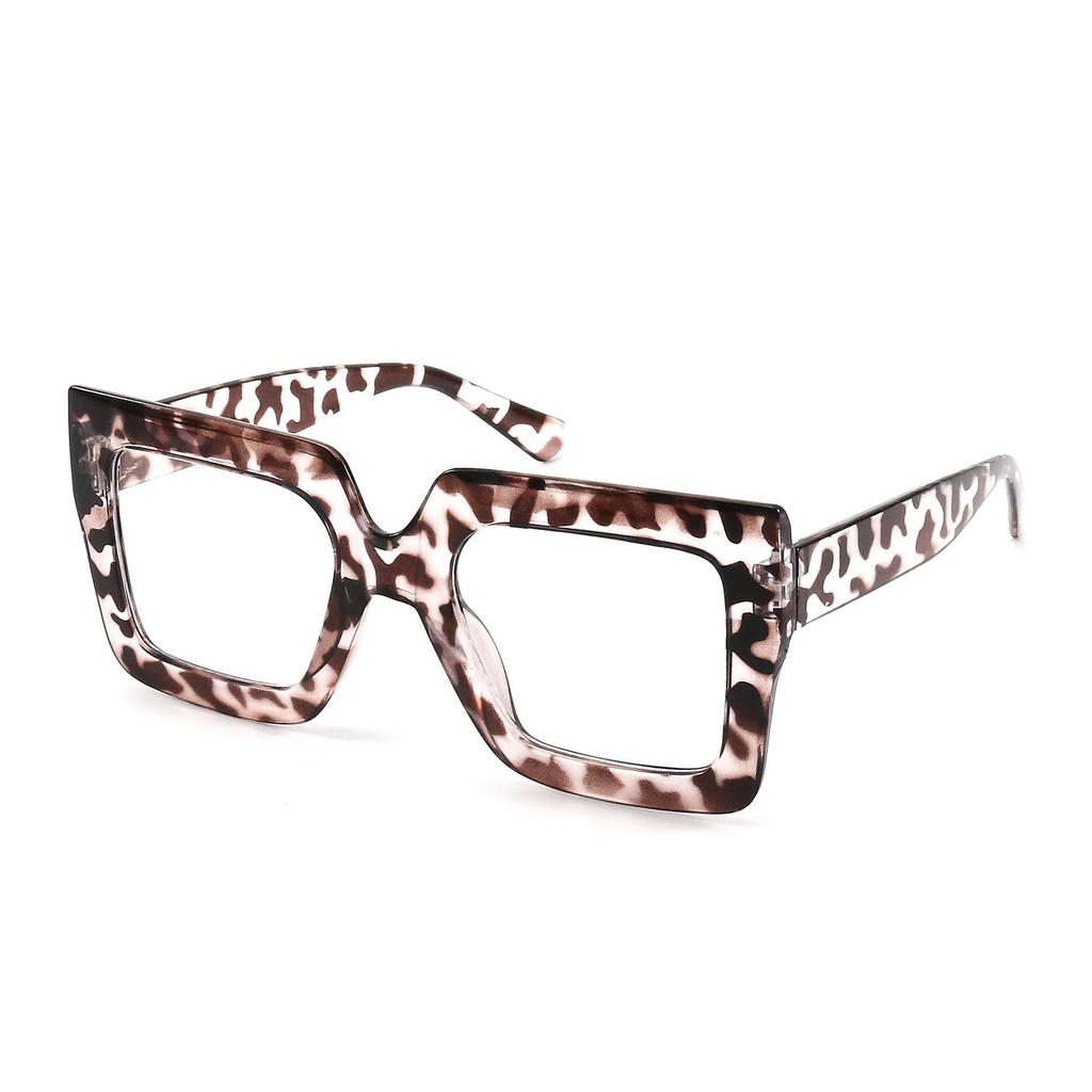 Unisex Thick Black Frame Anti-Blue Light Glasses – Stylish European & American Design