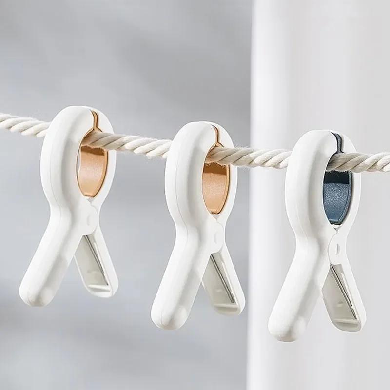1-3pcs Powerful Beach Towel Clips Plastic Quilt Pegs for Hanging Laundry Sunbed Lounger Clothes Pegs Home Bathroom Organization