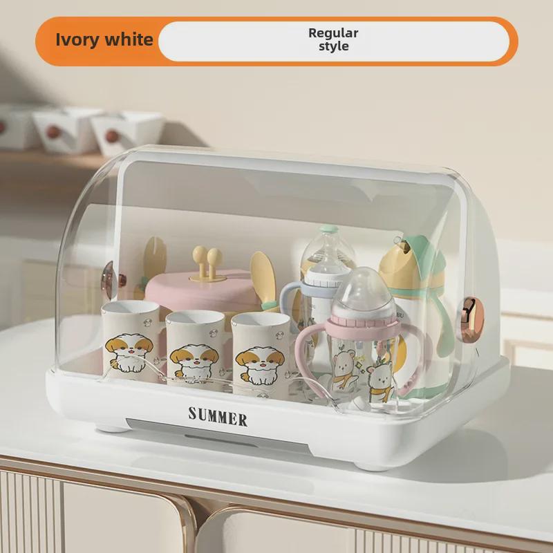 Staubdichtes Aufbewahrungsregal für Babyflaschen und Tassen – Organizer für Küchenschüsseln und Essstäbchen