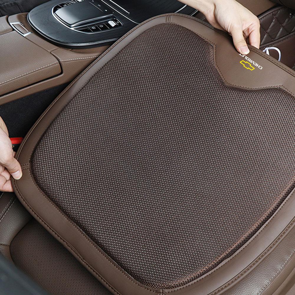 Auto Voorstoel Seizoenen Ademend Anti-slip Mat Leer Kussen Voor Chevrolet Cruze Sail Spark Captiva Malibu Equinox Trax Lova