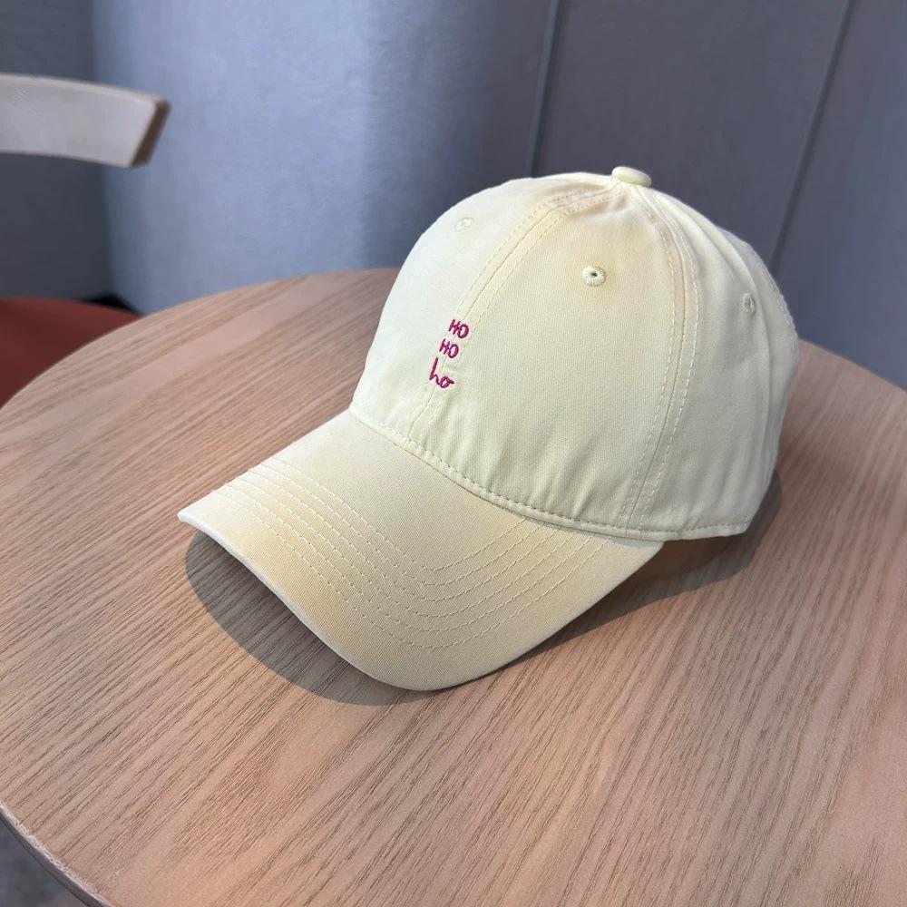 Year Small Letter Embroidered Soft Top Baseball Cap Children TH Home Thin Breathable Face Small Simple Couple Cap