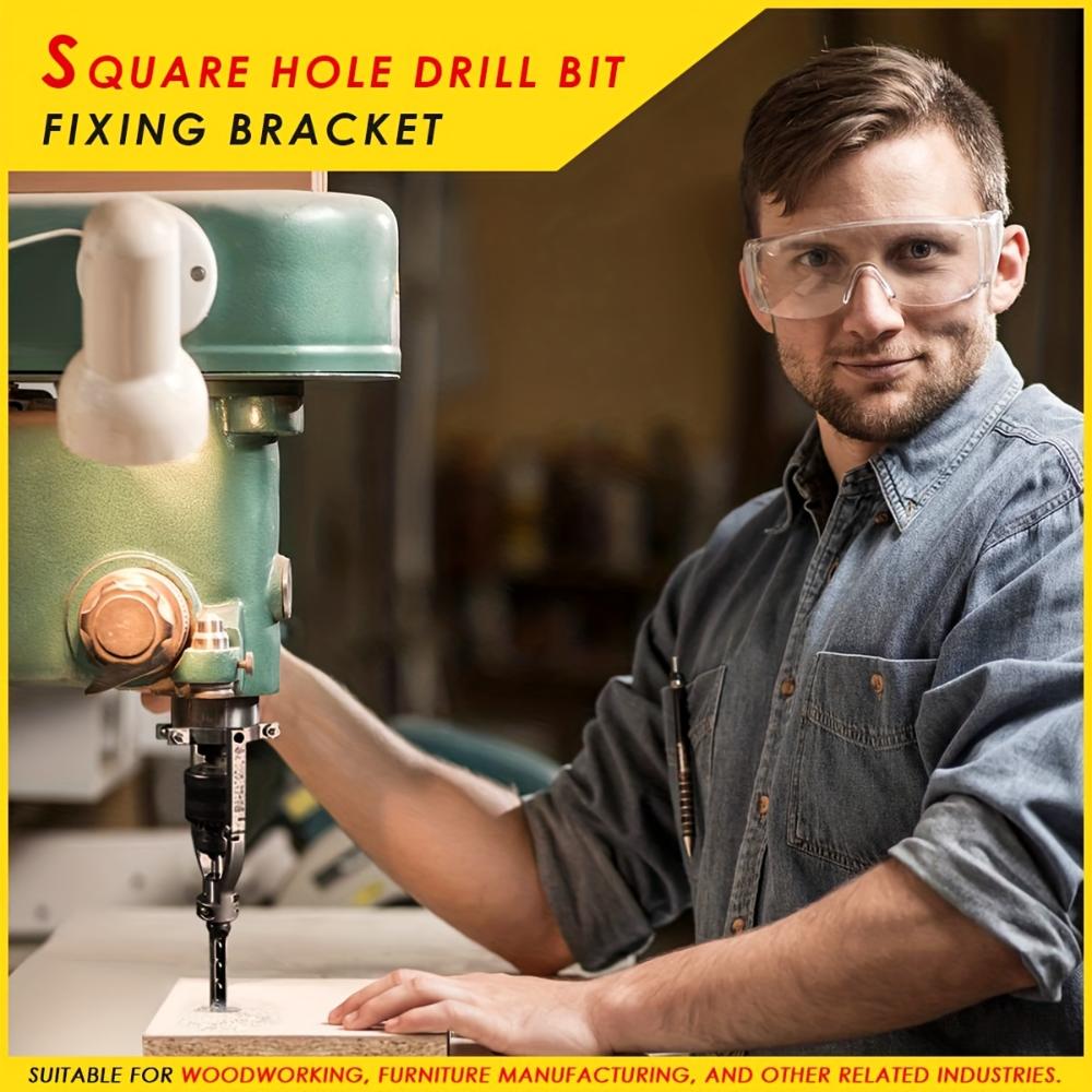 Square Hole Drill Bit Adapter,Easy Install & Remove,Accessory for Drill Press and Mortising Machine,Power Tool Part