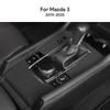 Oberes Wildleder-Zierleisten-Aufkleber LHD RHD für Mazda 3 Axela 2024 2025 Auto Mittelkonsole Schalthebel-Panel