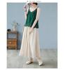 Women's Summer Lace Applique Tank Top – Sleeveless, Sexy, Loose Fit, Cotton with Edged Detailing