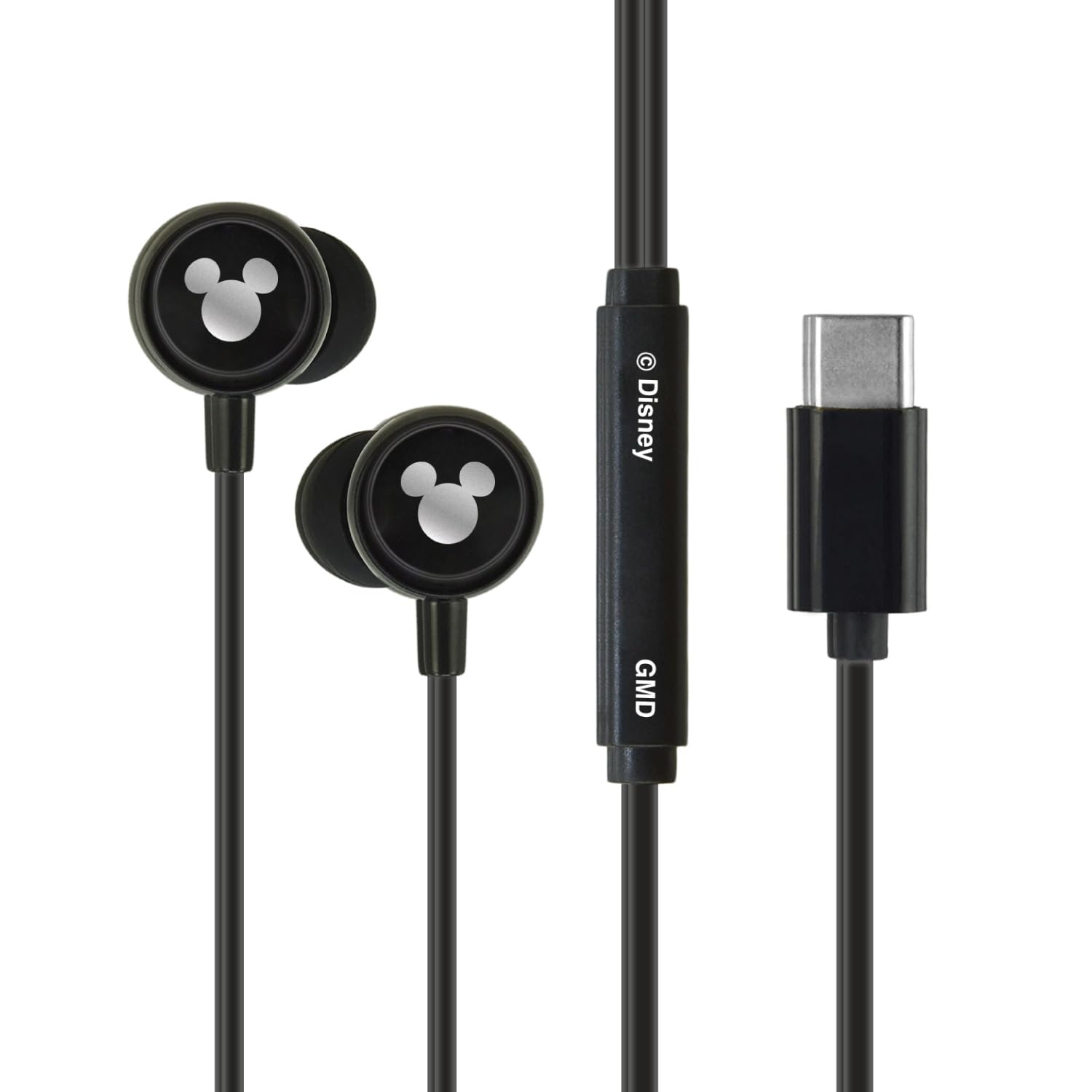 

Gourmandies Disney Character USB Stereo Earphones with Remote and Mickey Mouse / Type-C Microphone, DNG-280MK
