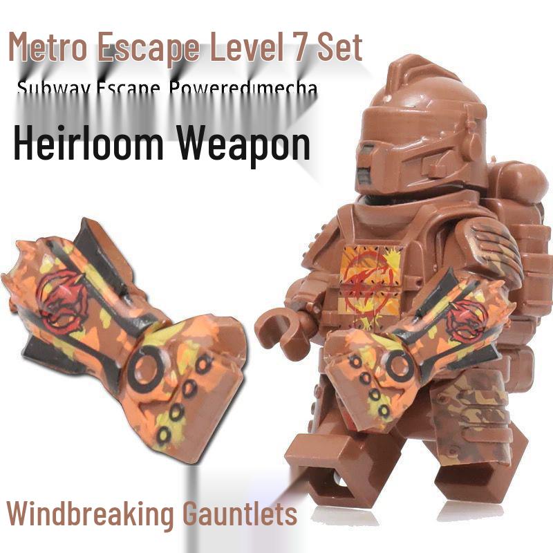 Cross-Compatible Lego Xuanyuan Armor Gauntlet Building Block Set for Boys