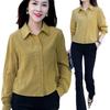 Women's Fashion Slim-Fit Long Sleeve Blouse - Early Autumn 2024
