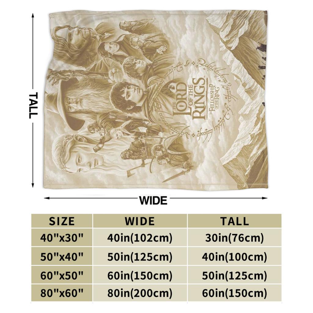 Pătură Imprimată Gollum Lord of the Rings Pentru Bărbați Femei Caldă Confortabilă Pufoasă Pături Aruncate pentru Canapea 50x60 Inch Multi-dimensiune