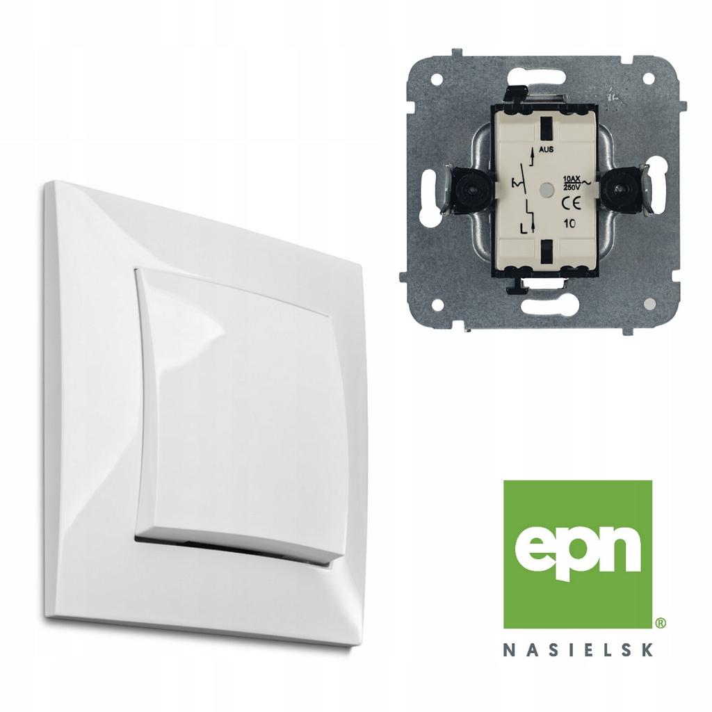 Single Flush-Mounted Switch Elektro-Plast White 171010 1 Pc