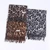 Stylish Leopard Pattern Oversized Scarf Winter Neck Warmer Lightweight Polyester Fashion Shoulder Wrap Shawl