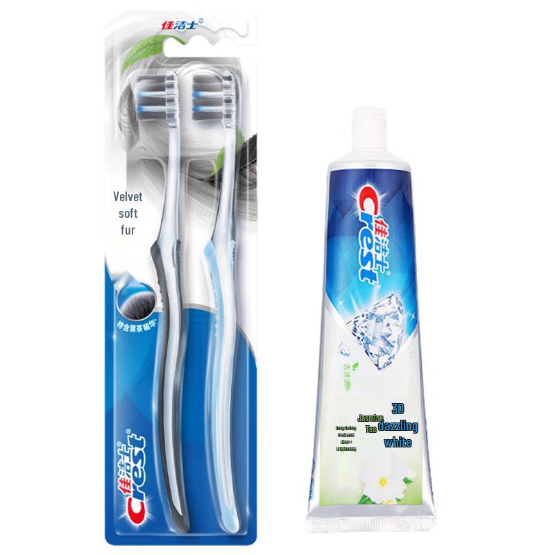 Crest Velvet Black Tea Toothbrush & Jasmine Tea Toothpaste Set