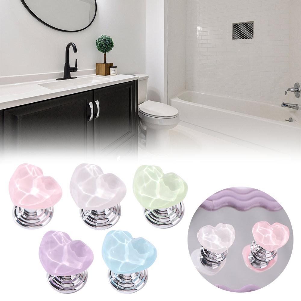 Heart Shaped Toilet Flusher Creative Design Tank Press Switch Toilet Press Button  Toilet Accessory