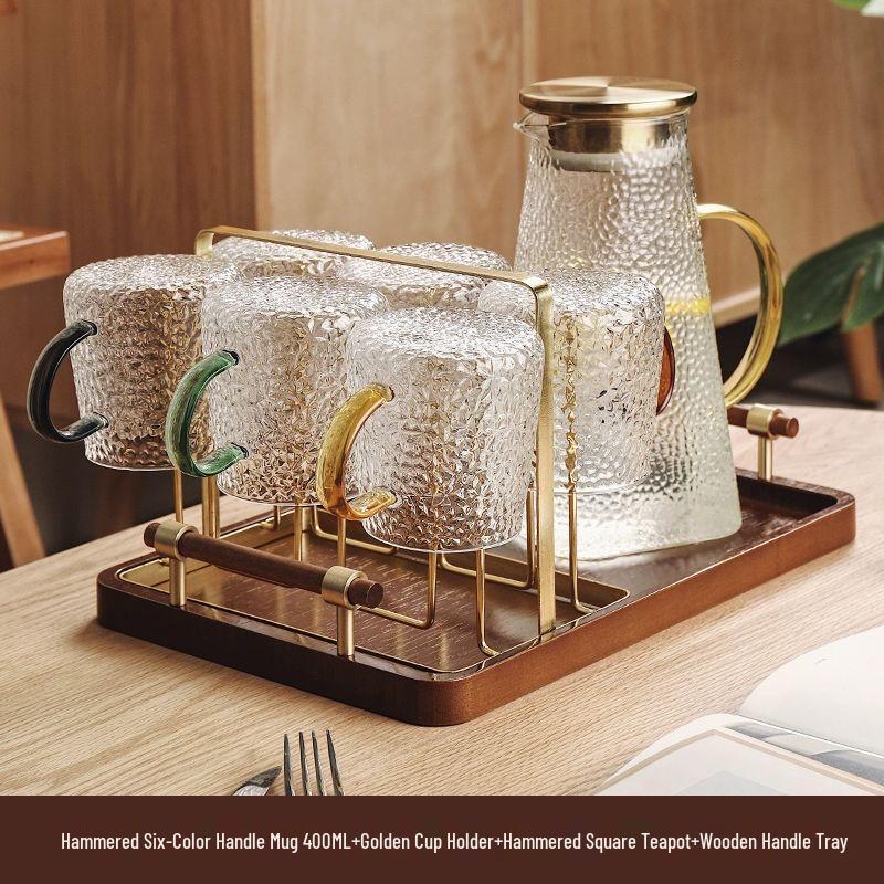 

TXRMDX Heat-Resistant Glass Teacup and Pitcher Set