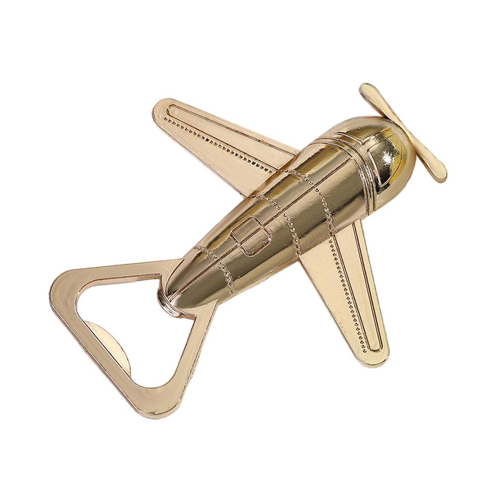 Portable Aircraft Wine Bottle Opener Plane Shaped Bottle Lid Remover for Parties and Gatherings Wedding Return Gift