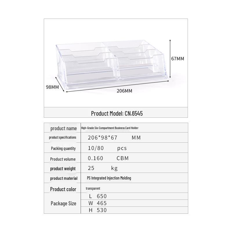 Transparent Ballot Box for Opinion Collection, Elections, Exhibitions, and Business Card Storage